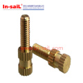 Brass Knurled Threaded Inserts with Stud